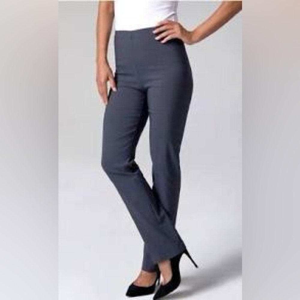 Franne Golde Original Magic Pant in Charcoal Gray Classic Fit Size 8